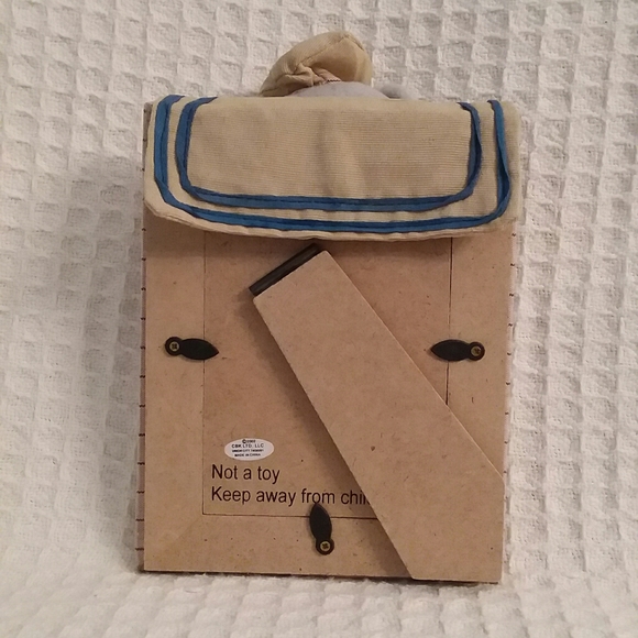 CBK LTD. Stuffed Bear On Fabric Striped Frame - Picture 4 of 6